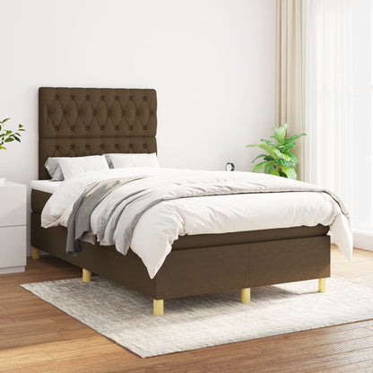 Boxspringbett mit hoher Rückenlehne, inkl. Matratze 120x200 cm