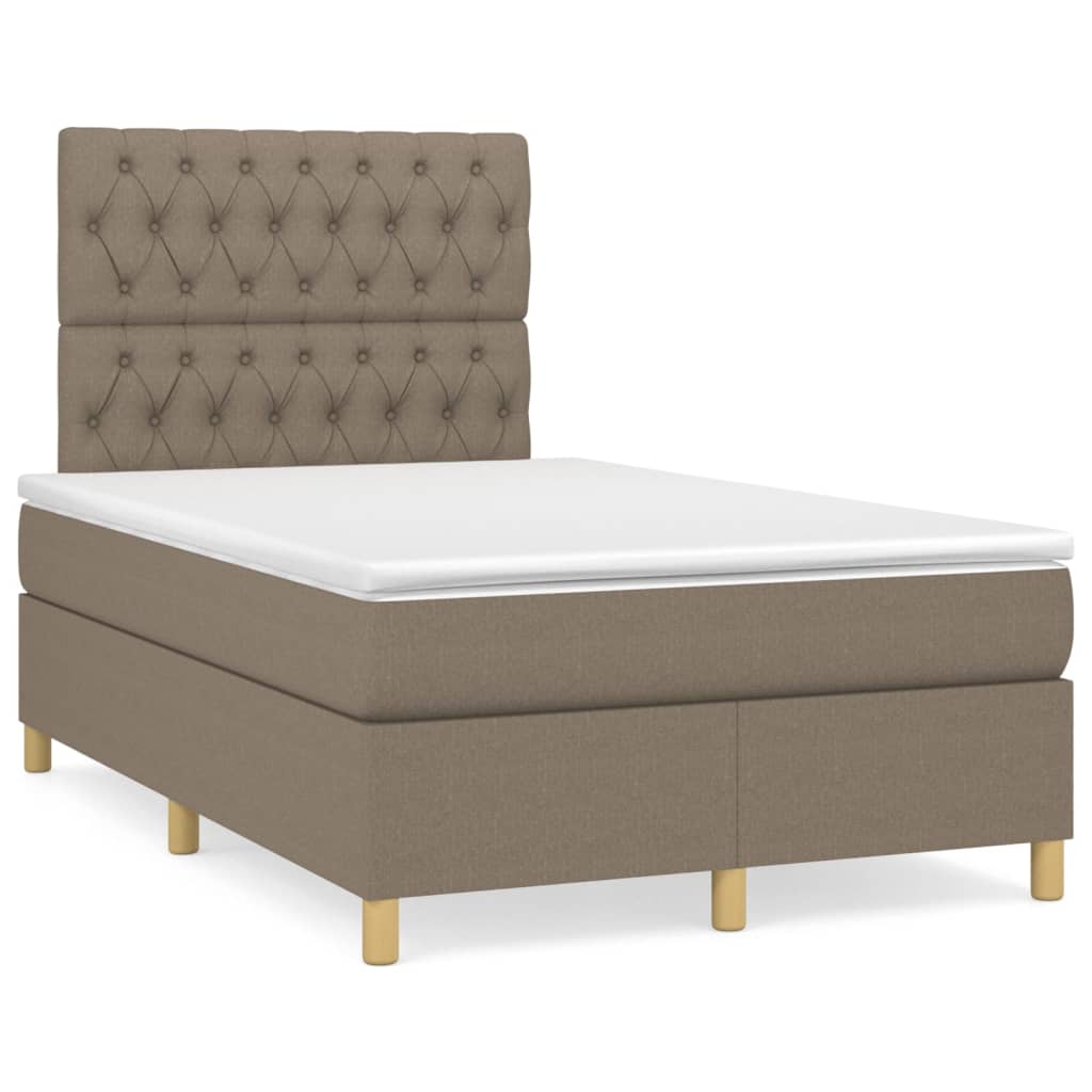 Boxspringbett mit hoher Rückenlehne, inkl. Matratze 120x200 cm