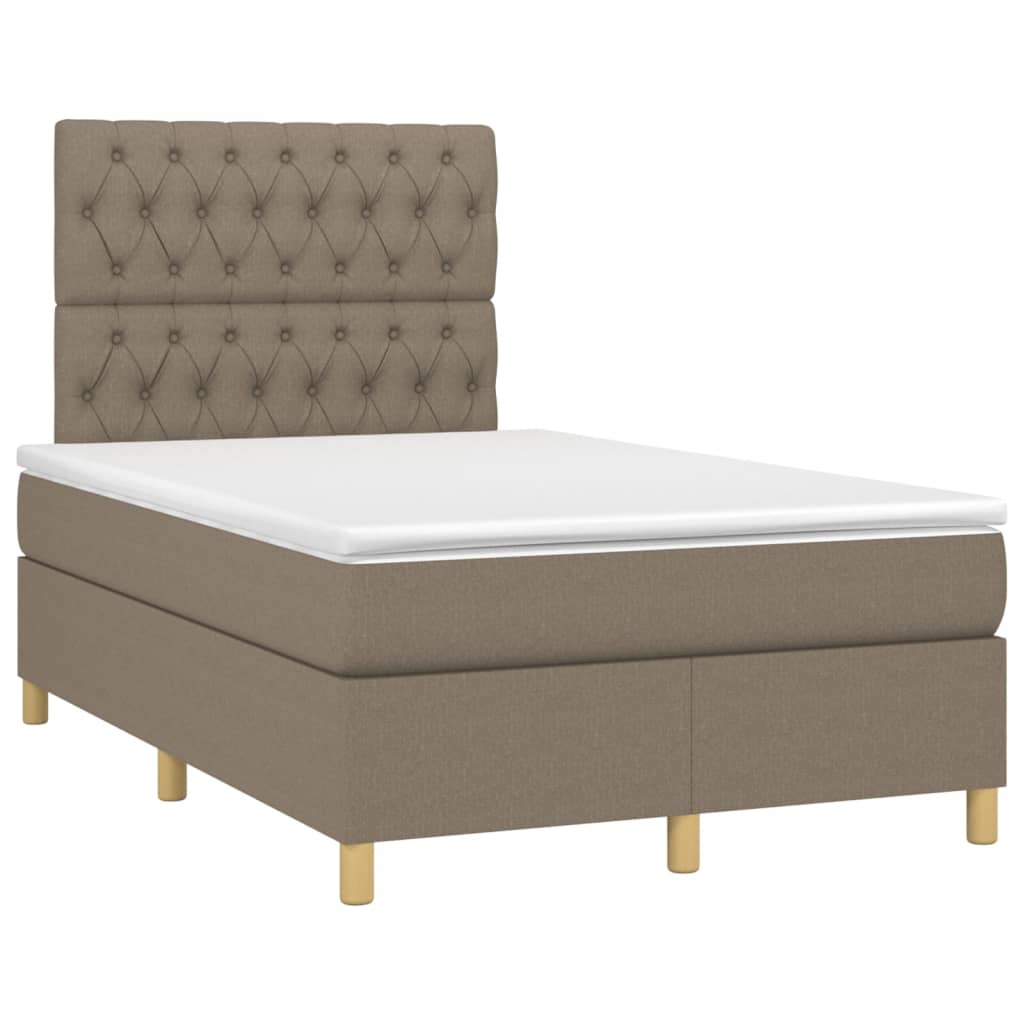 Boxspringbett mit hoher Rückenlehne, inkl. Matratze 120x200 cm