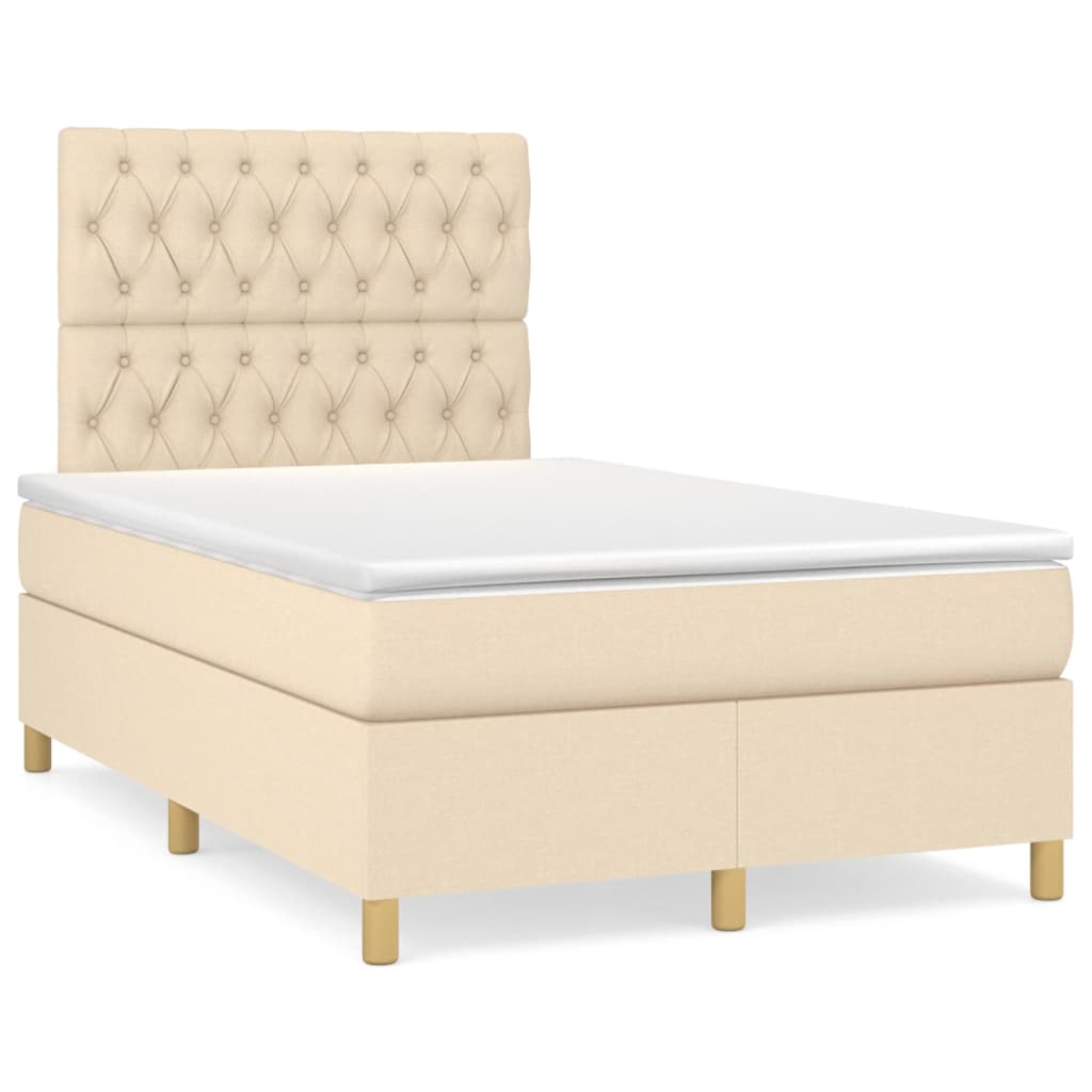 Boxspringbett mit hoher Rückenlehne, inkl. Matratze 120x200 cm