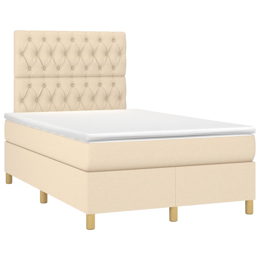 Boxspringbett mit hoher Rückenlehne, inkl. Matratze 120x200 cm