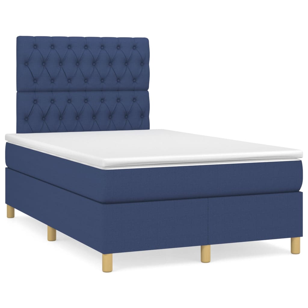 Boxspringbett mit hoher Rückenlehne, inkl. Matratze 120x200 cm