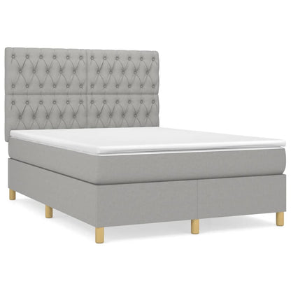 Boxspringbett mit hoher Rückenlehne, inkl. Matratze 140x190 cm
