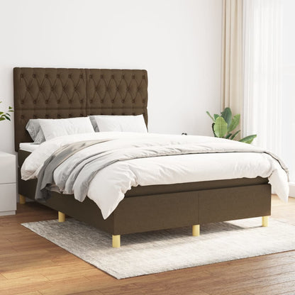 Boxspringbett mit hoher Rückenlehne, inkl. Matratze 140x190 cm