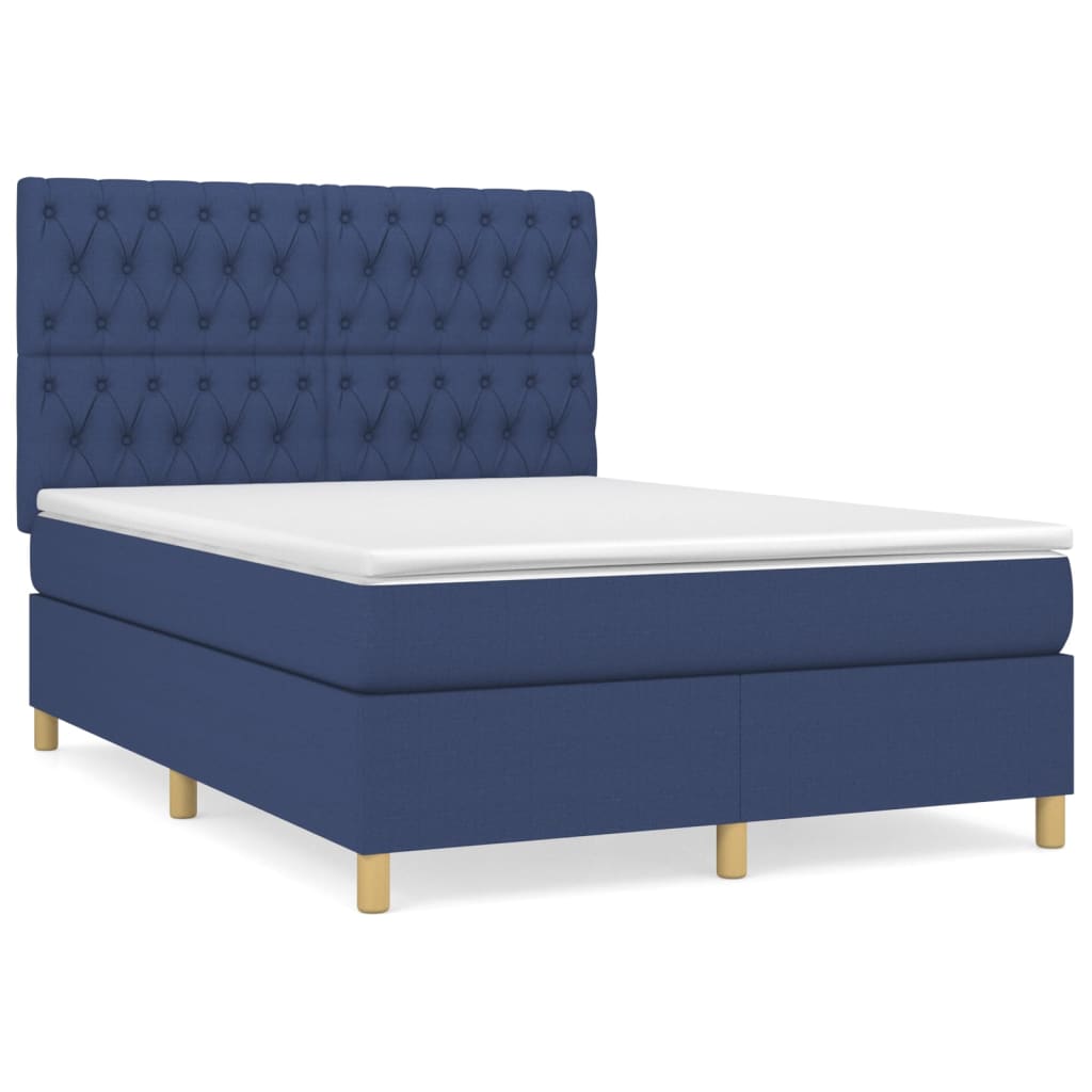 Boxspringbett mit hoher Rückenlehne, inkl. Matratze 140x190 cm