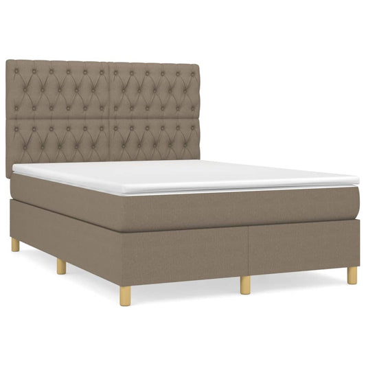 Boxspringbett mit hoher Rückenlehne, inkl. Matratze 140x200 cm