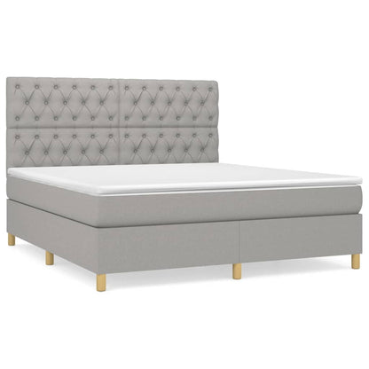 Boxspringbett mit hoher Rückenlehne, inkl. Matratze 160x200 cm