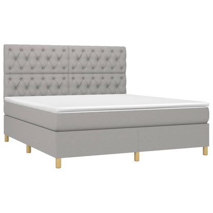 Boxspringbett mit hoher Rückenlehne, inkl. Matratze 160x200 cm