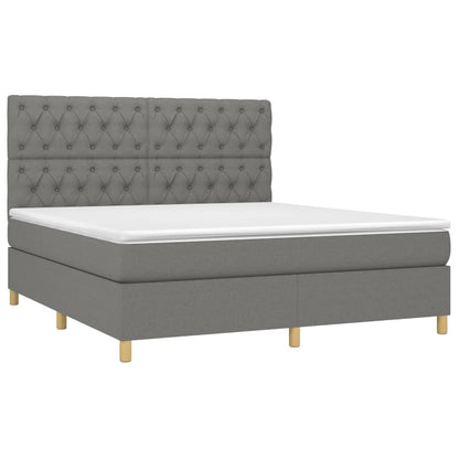 Boxspringbett mit hoher Rückenlehne, inkl. Matratze 160x200 cm