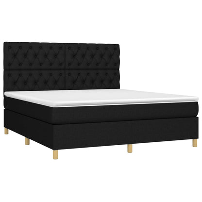 Boxspringbett mit hoher Rückenlehne, inkl. Matratze 160x200 cm