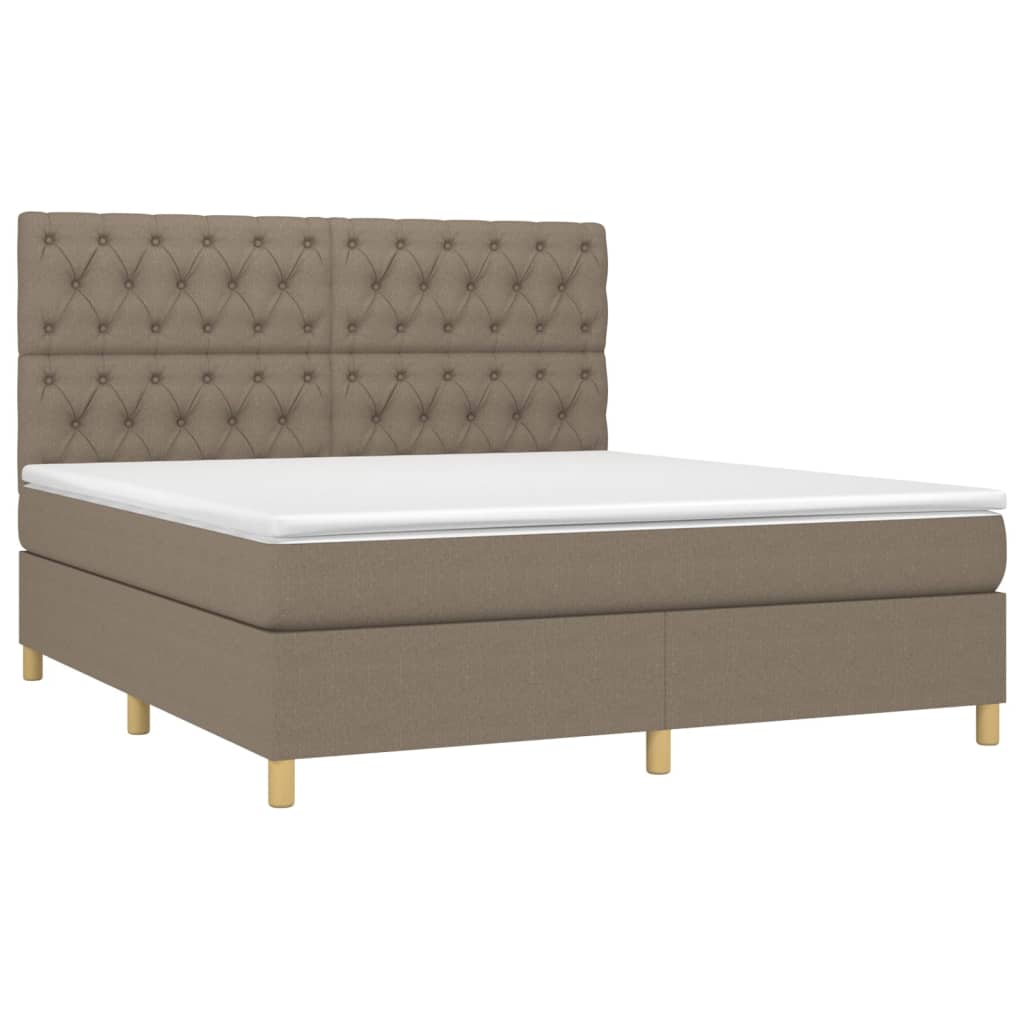 Boxspringbett mit hoher Rückenlehne, inkl. Matratze 160x200 cm