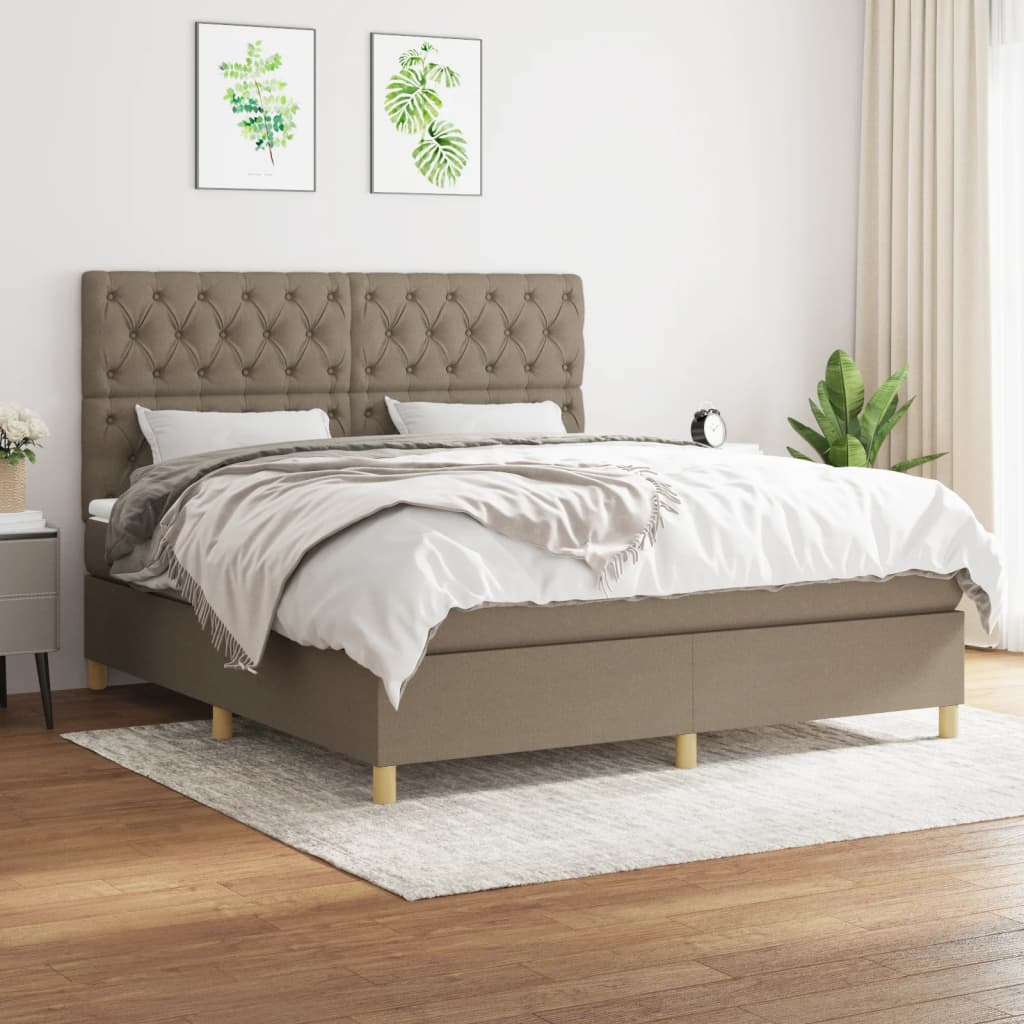 Boxspringbett mit hoher Rückenlehne, inkl. Matratze 160x200 cm