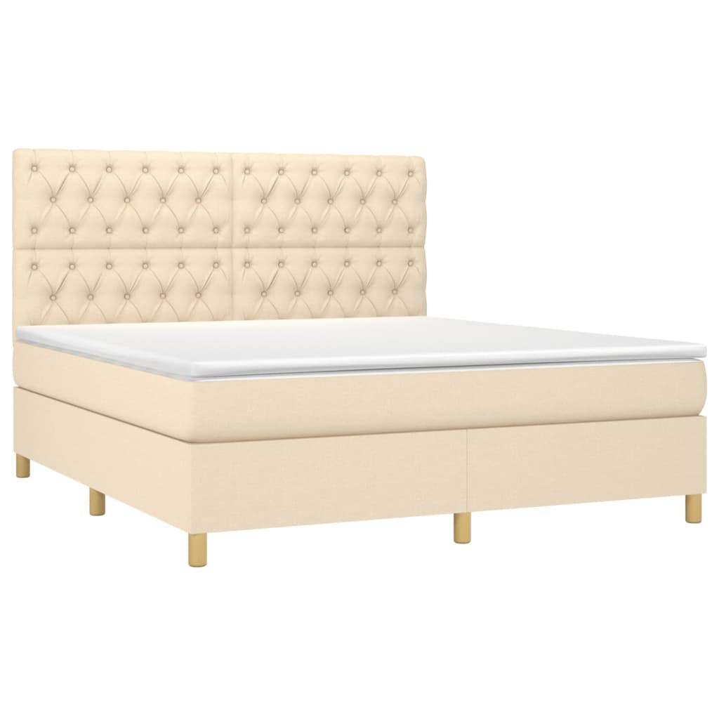 Boxspringbett mit hoher Rückenlehne, inkl. Matratze 160x200 cm