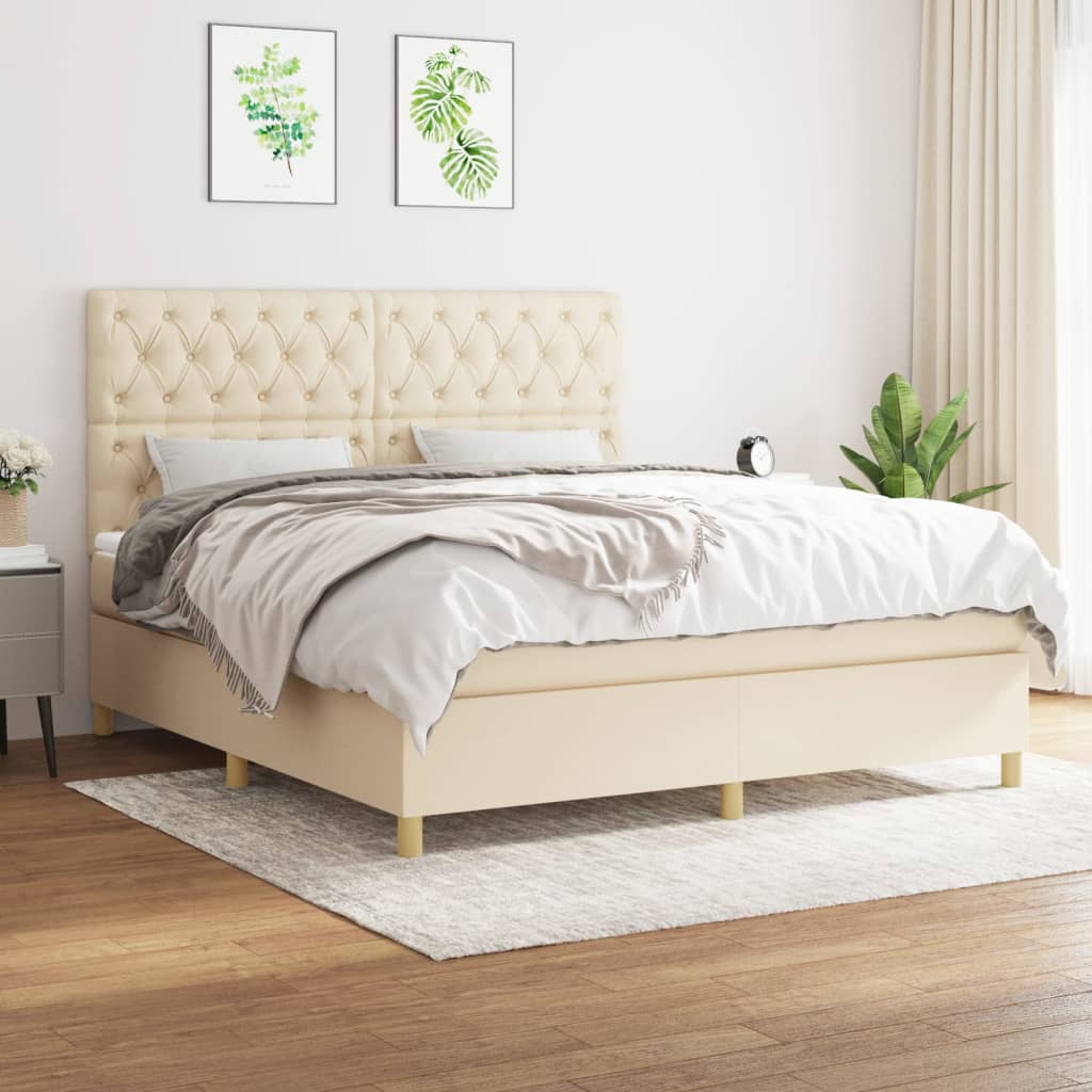 Boxspringbett mit hoher Rückenlehne, inkl. Matratze 160x200 cm