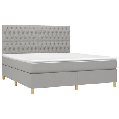 Boxspringbett mit hoher Rückenlehne, inkl. Matratze 180x200 cm