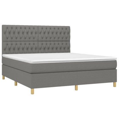 Boxspringbett mit hoher Rückenlehne, inkl. Matratze 180x200 cm