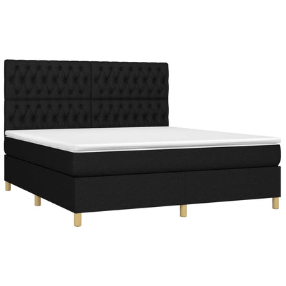 Boxspringbett mit hoher Rückenlehne, inkl. Matratze 180x200 cm