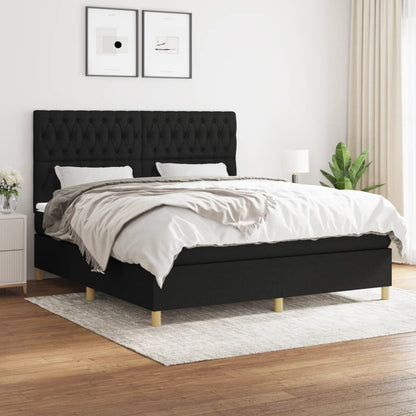 Boxspringbett mit hoher Rückenlehne, inkl. Matratze 180x200 cm