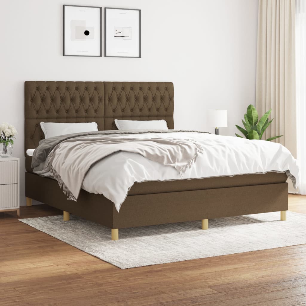 Boxspringbett mit hoher Rückenlehne, inkl. Matratze 180x200 cm