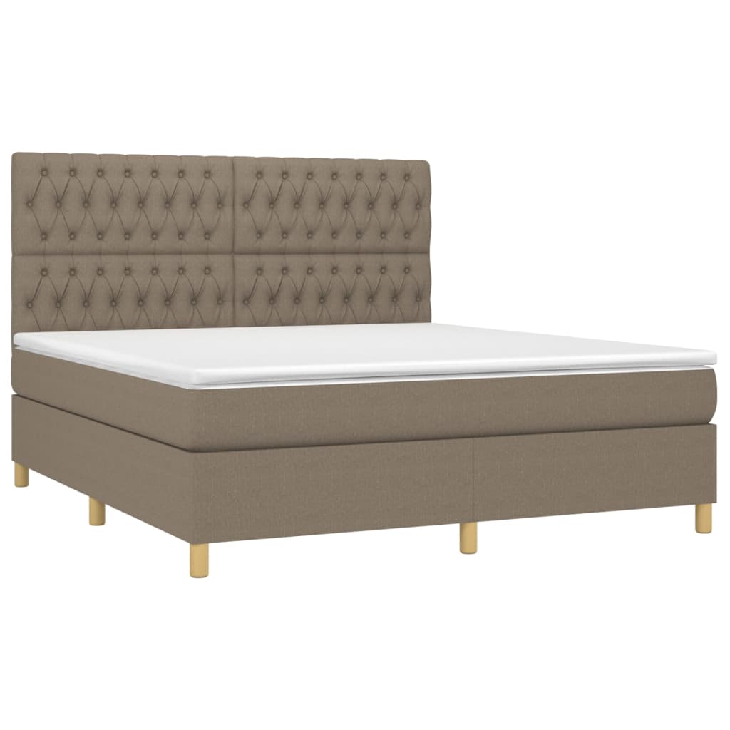 Boxspringbett mit hoher Rückenlehne, inkl. Matratze 180x200 cm