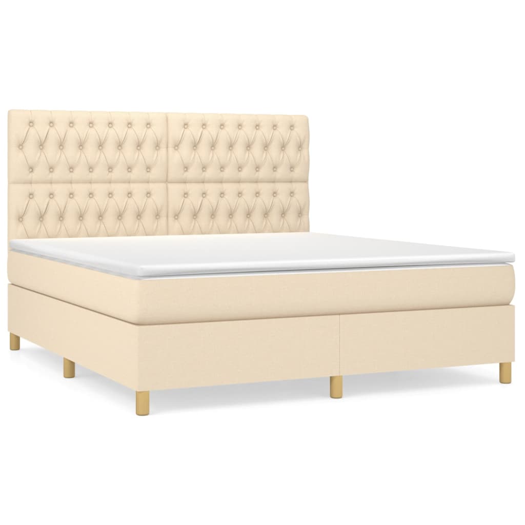 Boxspringbett mit hoher Rückenlehne, inkl. Matratze 180x200 cm