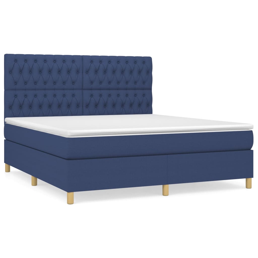 Boxspringbett mit hoher Rückenlehne, inkl. Matratze 180x200 cm