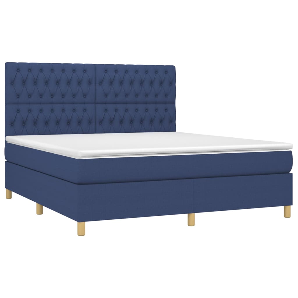 Boxspringbett mit hoher Rückenlehne, inkl. Matratze 180x200 cm