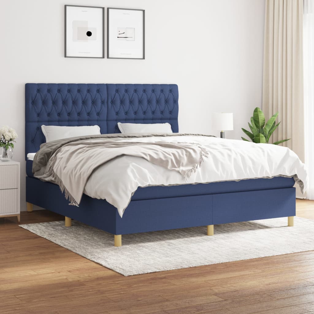 Boxspringbett mit hoher Rückenlehne, inkl. Matratze 180x200 cm