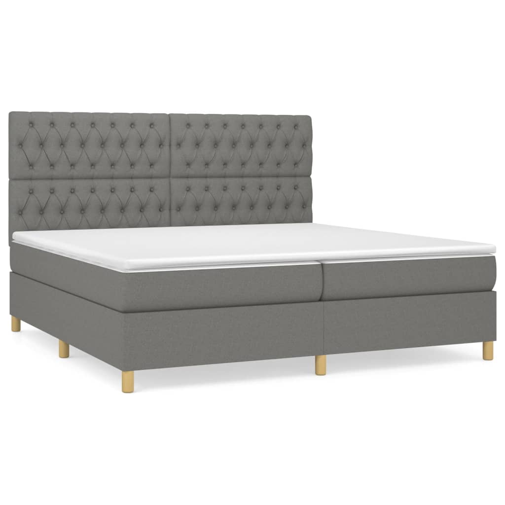 Boxspringbett mit hoher Rückenlehne, inkl. Matratze 200x200 cm