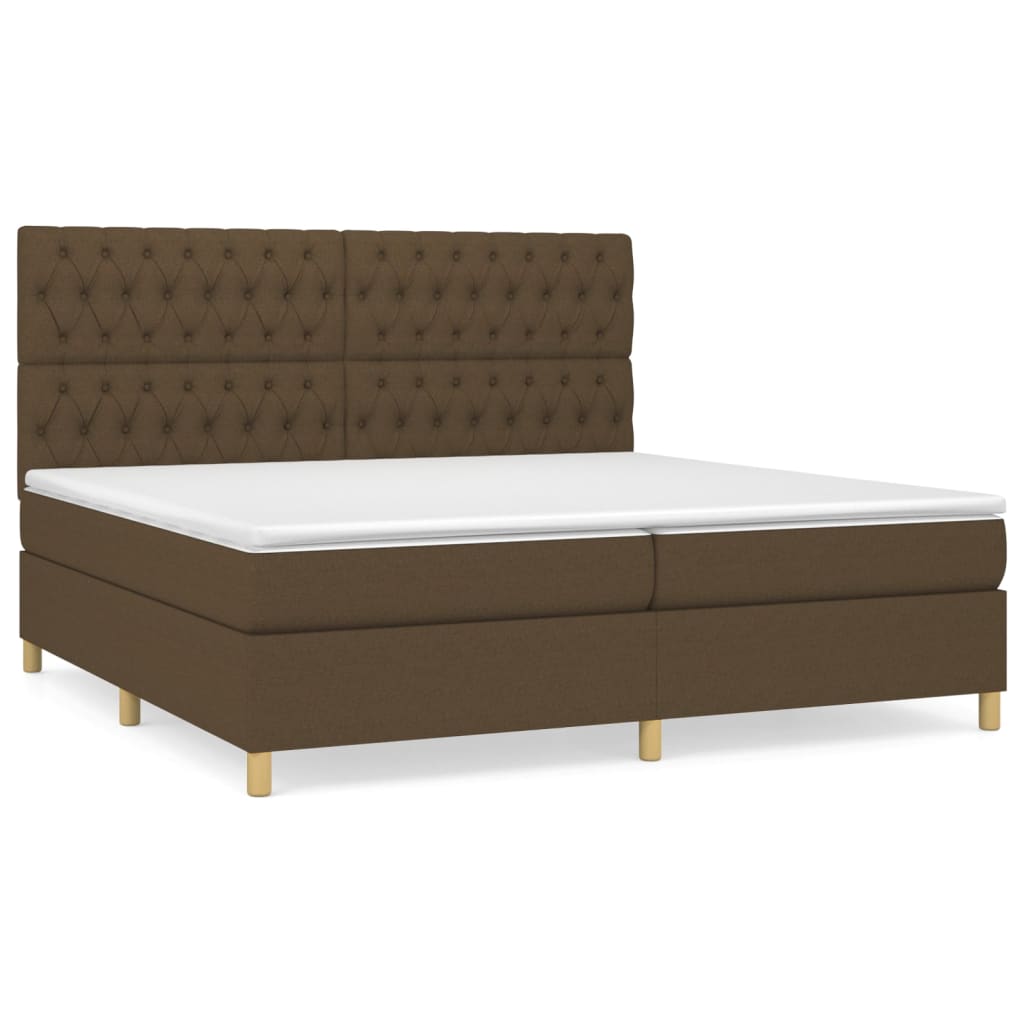Boxspringbett mit hoher Rückenlehne, inkl. Matratze 200x200 cm