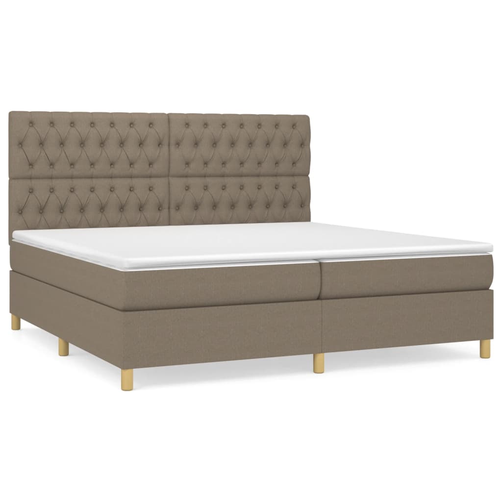 Boxspringbett mit hoher Rückenlehne, inkl. Matratze 200x200 cm