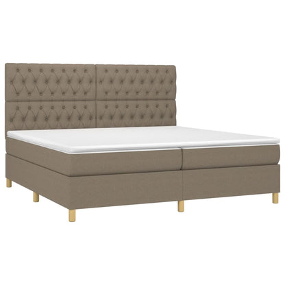 Boxspringbett mit hoher Rückenlehne, inkl. Matratze 200x200 cm