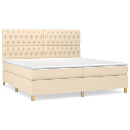 Boxspringbett mit hoher Rückenlehne, inkl. Matratze 200x200 cm
