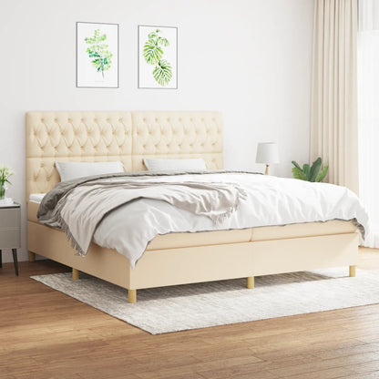 Boxspringbett mit hoher Rückenlehne, inkl. Matratze 200x200 cm