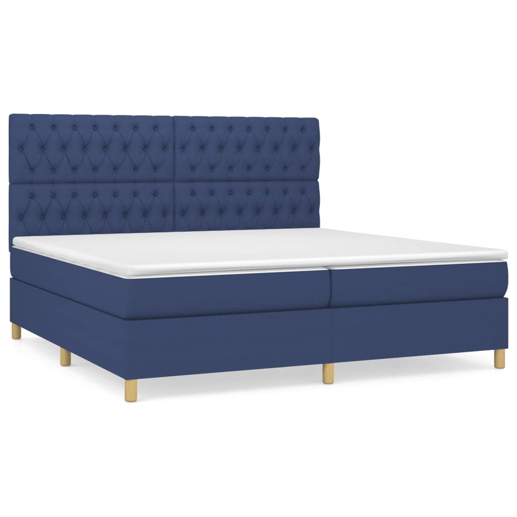 Boxspringbett mit hoher Rückenlehne, inkl. Matratze 200x200 cm