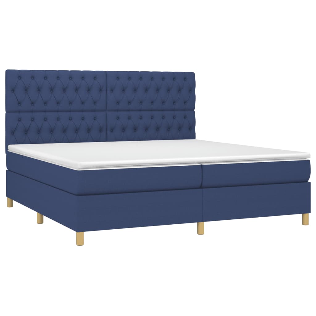 Boxspringbett mit hoher Rückenlehne, inkl. Matratze 200x200 cm