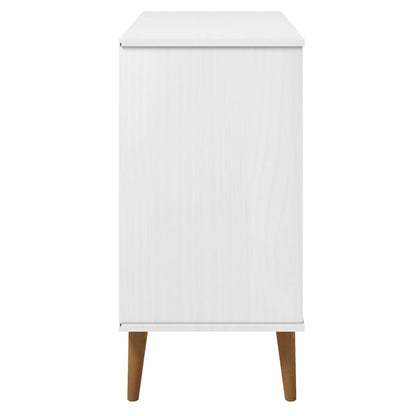 Sideboard Molde 90X40X80 Cm Massivholz Kiefer