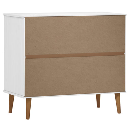 Sideboard Molde 90X40X80 Cm Massivholz Kiefer