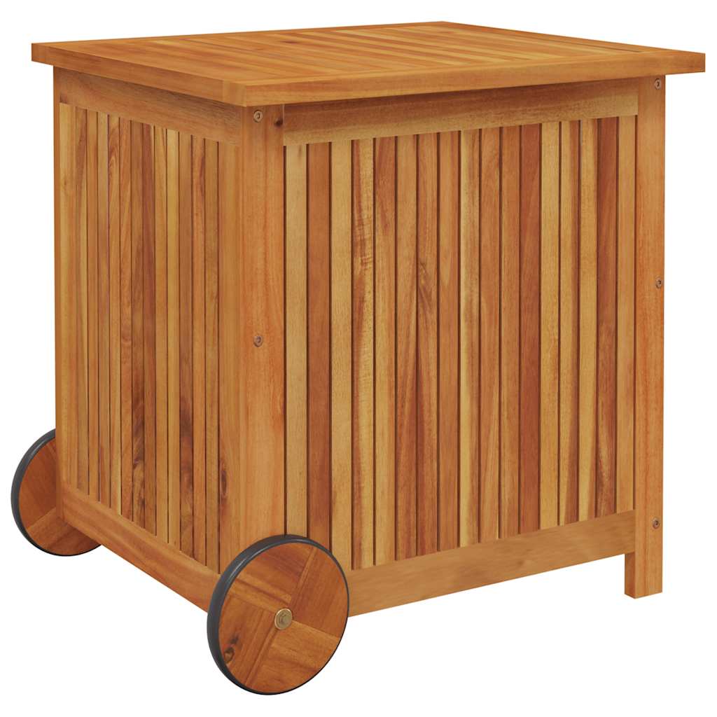 Gartentruhe Mit Rollen Massivholz Akazie