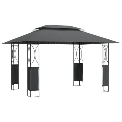 Pavillon Mit Dach Anthrazit Stahl