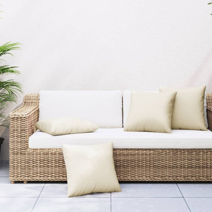 Sofakissen 4 Stk. Beige 40x40 cm Stoff