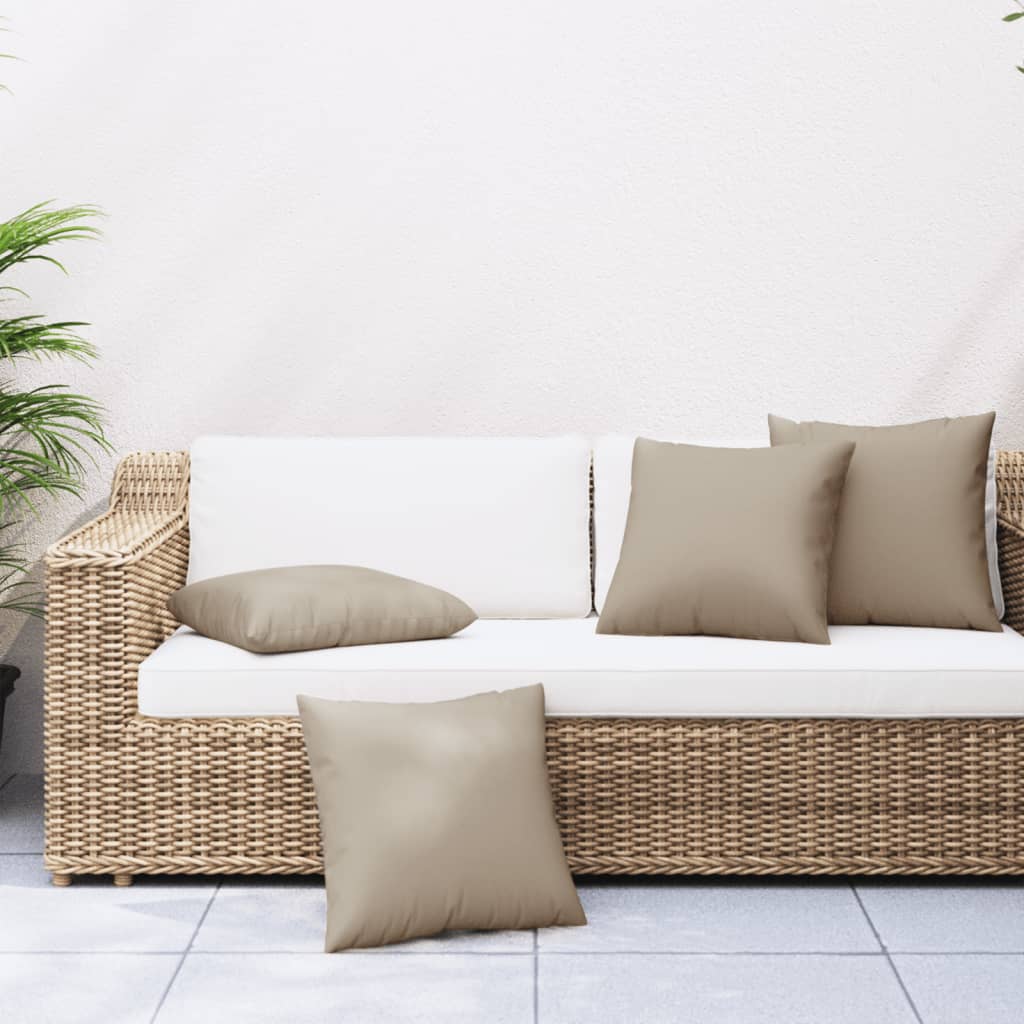 Sofakissen 4 Stk. Blattmuster 60x60 cm Stoff