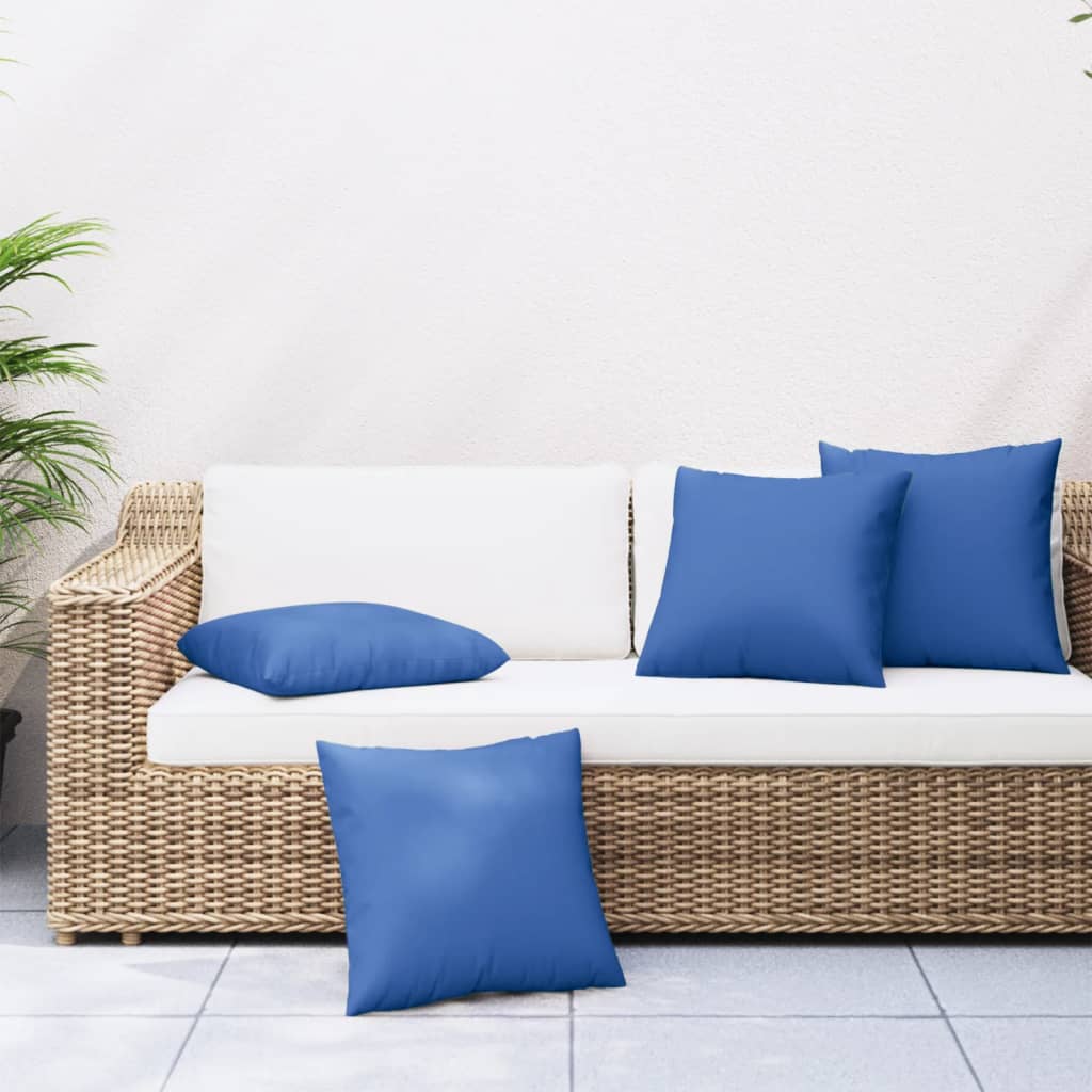 Sofakissen 4 Stk. Blattmuster 60x60 cm Stoff