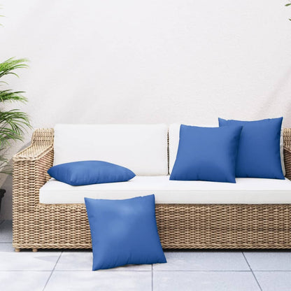 Sofakissen 4 Stk. Blattmuster 60x60 cm Stoff