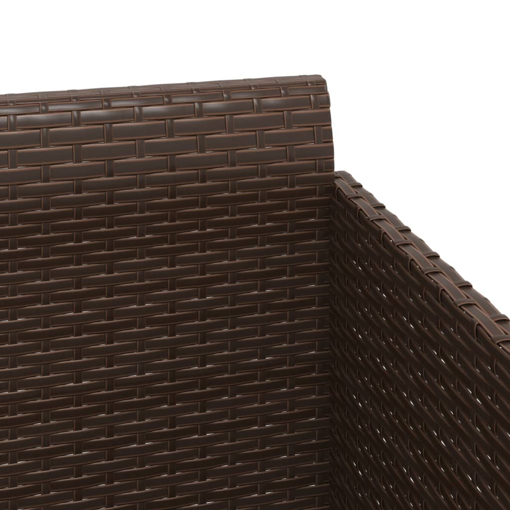 Sonnenliege Mit Kissen 182X118X63 Cm Poly Rattan