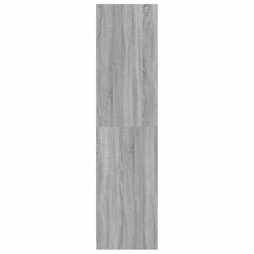 Kleiderschrank Hochglanz-Weiß 100x50x200 cm Holzwerkstoff