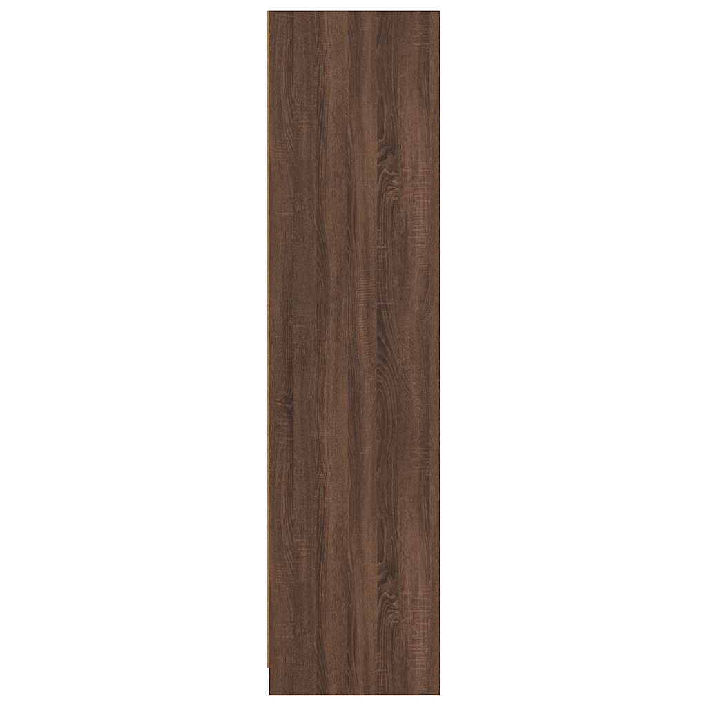 Kleiderschrank Hochglanz-Weiß 100x50x200 cm Holzwerkstoff