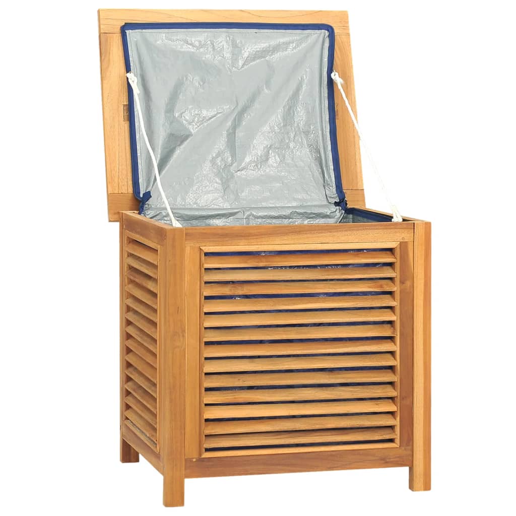 Gartenbox Mit Beutel Massivholz Teak