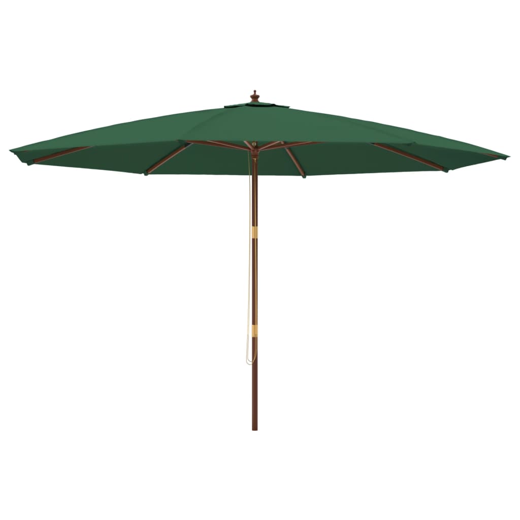 Sonnenschirm mit Holzmast Sandfarben 400x273 cm