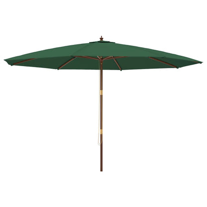 Sonnenschirm mit Holzmast Sandfarben 400x273 cm